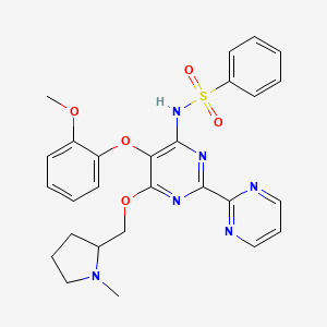 molecular formula C27H28N6O5S B12384473 ET receptor antagonist 3 