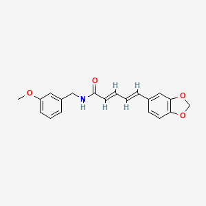 (2E,4E)-5-(1,3-benzodioxol-5-yl)-N-[(3-methoxyphenyl)methyl]penta-2,4-dienamide