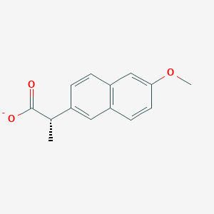 molecular formula C14H13O3- B1238452 Anaprox 
