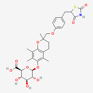 molecular formula C30H35NO11S B12384530 Troglitazone glucuronide 