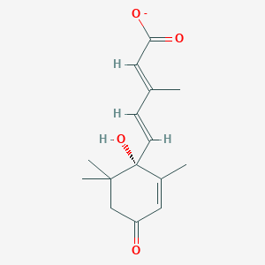 molecular formula C15H19O4- B1238454 (S)-2-trans-abscisate 