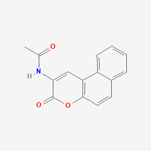 N-(3-oxo-2-benzo[f][1]benzopyranyl)acetamide