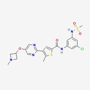 molecular formula C21H22ClN5O4S2 B12384573 Dhx9-IN-4 