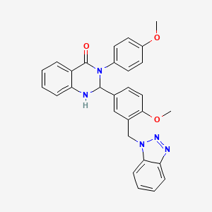 2-[3-(1-Benzotriazolylmethyl)-4-methoxyphenyl]-3-(4-methoxyphenyl)-1,2-dihydroquinazolin-4-one