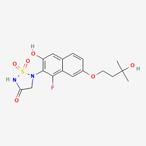 molecular formula C17H19FN2O6S B12384587 Ptpn2/1-IN-2 