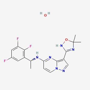 molecular formula C18H19F3N6O2 B12384590 ALK/ROS1-IN-4 (hydrate) 