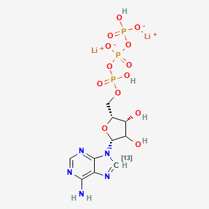 molecular formula C10H14Li2N5O13P3 B12384595 ATP-13C (dilithium) 