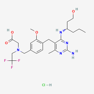 molecular formula C24H35ClF3N5O4 B12384599 Guretolimod (hydrochloride) 