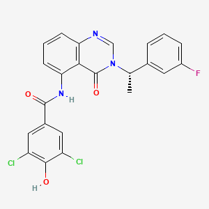 molecular formula C23H16Cl2FN3O3 B12384644 Hsd17B13-IN-48 