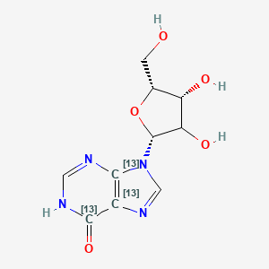 molecular formula C10H12N4O5 B12384670 Inosine-13C3 