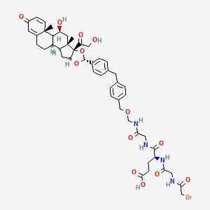 molecular formula C48H57BrN4O13 B12384680 Glucocorticoid receptor agonist-1-Gly-Gly-Glu-Gly-Br 