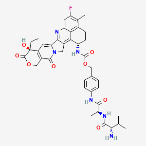 molecular formula C40H43FN6O8 B12384687 Val-Ala-PABC-Exatecan 