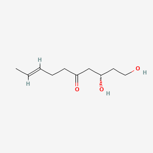 molecular formula C10H18O3 B1238469 1,3-Dihydroxy-8-decen-5-one CAS No. 86918-62-9