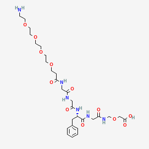 molecular formula C29H46N6O12 B12384699 NH2-Peg4-ggfg-NH-CH2-O-CH2cooh 