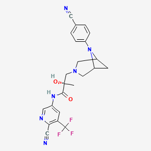 molecular formula C23H21F3N6O2 B12384742 AR antagonist 5 