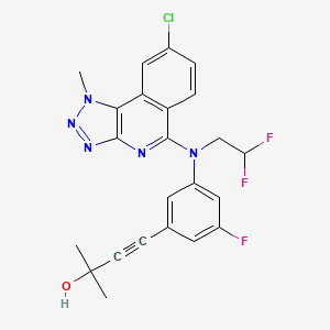 molecular formula C23H19ClF3N5O B12384745 Dgk|A-IN-8 