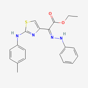 Ethyl {2-[(4-methylphenyl)amino]-1,3-thiazol-4-yl}(phenylhydrazono)acetate