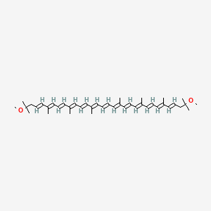 molecular formula C42H60O2 B1238478 螺旋藻素 CAS No. 34255-08-8