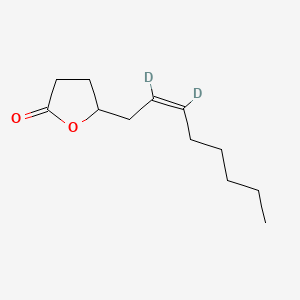 molecular formula C12H20O2 B12384799 Gamma-6Z-Dodecenolactone-d2 