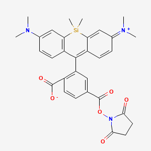 molecular formula C31H31N3O6Si B12384812 SiR dye 2 