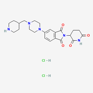 2-(2,6-Dioxopiperidin-3-yl)-5-(4-(piperidin-4-ylmethyl)piperazin-1-yl)isoindoline-1,3-dione dihydrochloride