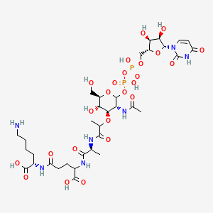 UDP-N-acetylmuramoyl-L-alanyl-D-gamma-glutamyl-L-lysine