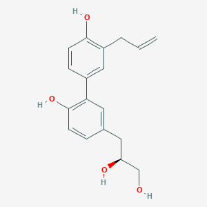 molecular formula C18H20O4 B12384861 (2S)-3-[4-hydroxy-3-(4-hydroxy-3-prop-2-enylphenyl)phenyl]propane-1,2-diol 