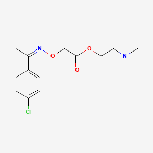 [[((alphaE)-p-Chloro-alpha-methylbenzylidene)amino]oxy]acetic acid 2-(dimethylamino)ethyl ester