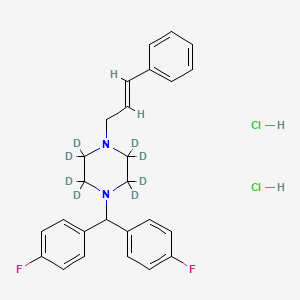 molecular formula C26H28Cl2F2N2 B12384907 Flunarizine-d8 (dihydrochloride) 