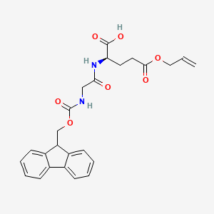 molecular formula C25H26N2O7 B12384929 Fmoc-Gly-Gly-allyl propionate 