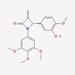 molecular formula C20H21NO6 B12384932 Tubulin inhibitor 43 