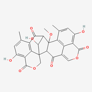 molecular formula C27H20O10 B1238495 Desacetylduclauxin CAS No. 7551-03-3
