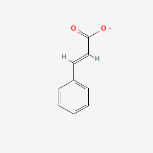 molecular formula C9H7O2- B1238496 Cinnamate CAS No. 4151-45-5