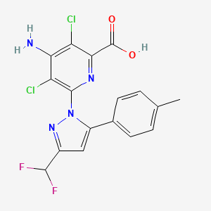 molecular formula C17H12Cl2F2N4O2 B12384971 Herbicidal agent 4 