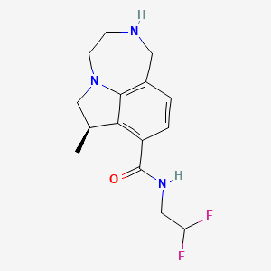 molecular formula C15H19F2N3O B12384979 Bexicaserin CAS No. 2035818-24-5