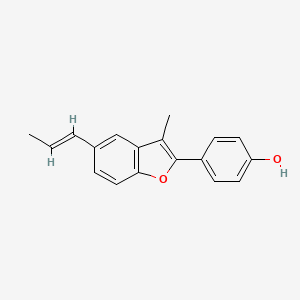 molecular formula C18H16O2 B1238501 Eupomatenoid 6 CAS No. 41744-26-7