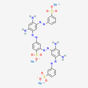 molecular formula C30H23N12Na3O9S3 B12385025 trisodium;2,4-bis[[2,4-diamino-5-[(3-sulfonatophenyl)diazenyl]phenyl]diazenyl]benzenesulfonate 