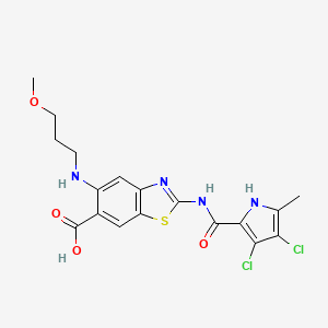 molecular formula C18H18Cl2N4O4S B12385049 DNA gyrase B-IN-2 