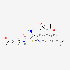 molecular formula C32H34N4O4S B12385082 Dhfr-IN-16 