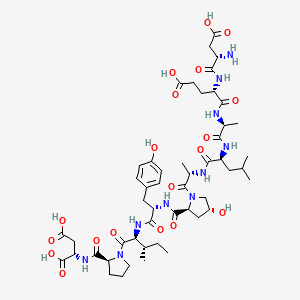 molecular formula C50H74N10O19 B12385122 DEALA-Hyp-YIPD 