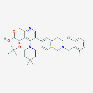 (2S)-tert-butoxy[(5M)-5-{2-[(2-chloro-6-methylphenyl)methyl]-1,2,3,4-tetrahydroisoquinolin-6-yl}-4-(4,4-dimethylpiperidin-1-yl)-2-methylpyridin-3-yl]acetic acid