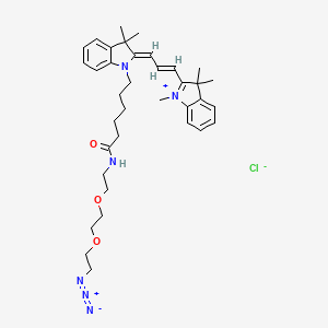 molecular formula C36H49ClN6O3 B12385131 Cy3-PEG2-Azide 