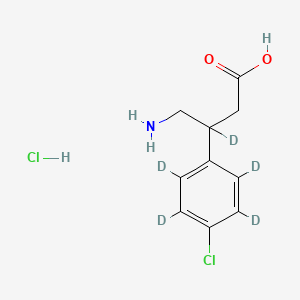 molecular formula C10H13Cl2NO2 B12385151 Baclofen-d5 (hydrochloride) 