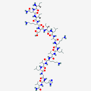 molecular formula C88H158N24O20 B12385159 H-Ile-Asn-Ile-Lys-Asp-Ile-Leu-Ala-Lys-Leu-Val-Lys-Val-Leu-Gly-His-Val-NH2 