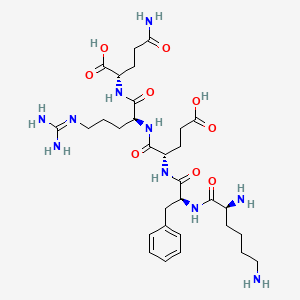 molecular formula C31H50N10O9 B12385173 Lys-Phe-Glu-Arg-Gln 