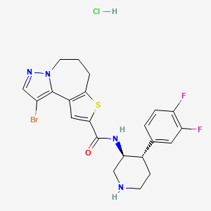 molecular formula C22H22BrClF2N4OS B12385200 Akt-IN-14 