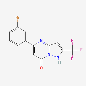 molecular formula C13H7BrF3N3O B12385209 Brca2-rad51-IN-1 