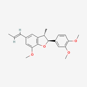 molecular formula C21H24O4 B12385241 (-)-Acuminatin CAS No. 150134-24-0