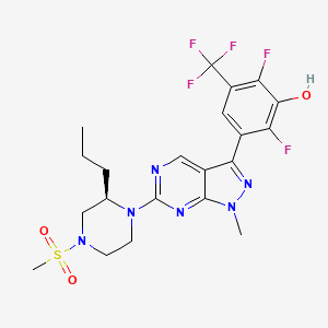 molecular formula C21H23F5N6O3S B12385242 Hsd17B13-IN-20 