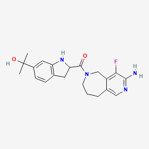 molecular formula C21H25FN4O2 B12385258 proMMP-9 selective inhibitor-1 